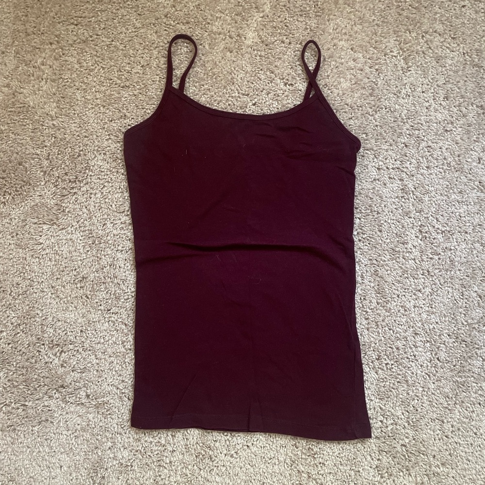 Aeropostale Maroon Favorite Cami Basics Size S
